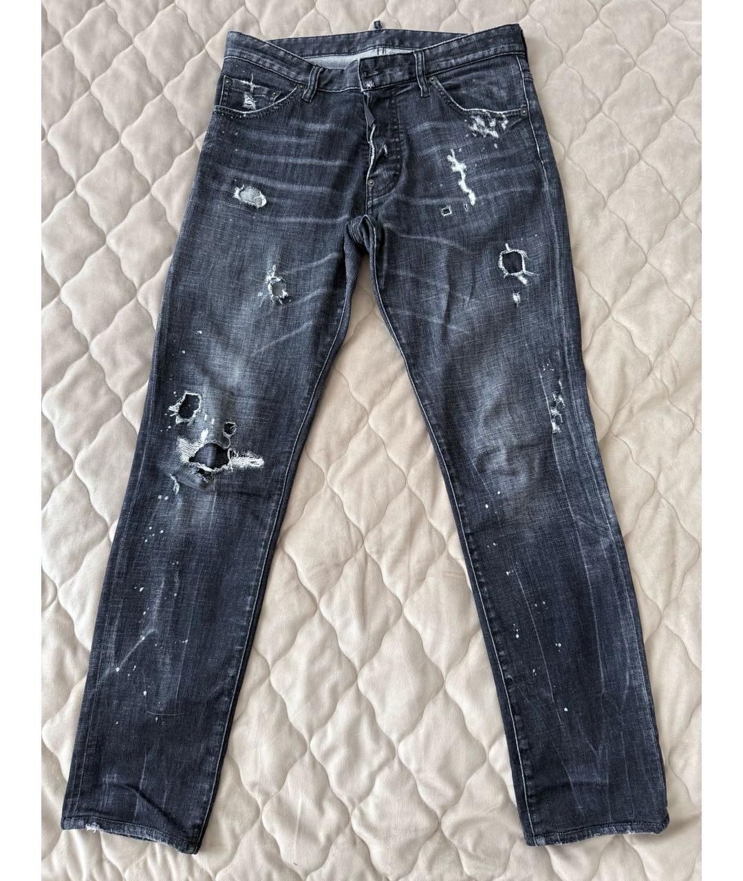 DSQUARED2 Серые хлопковые джинсы скинни, фото 5