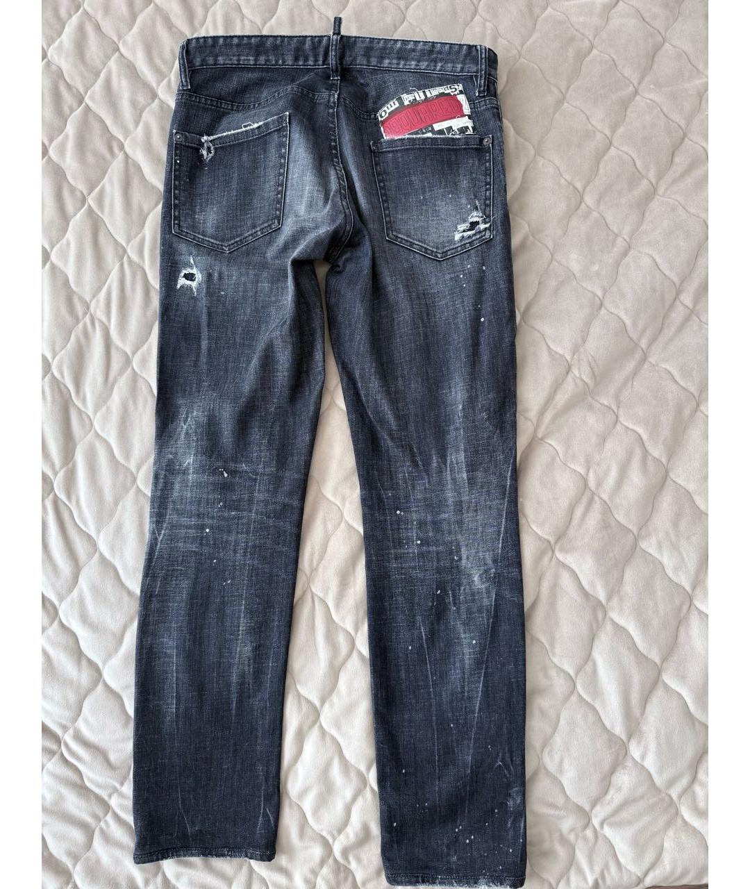 DSQUARED2 Серые хлопковые джинсы скинни, фото 2