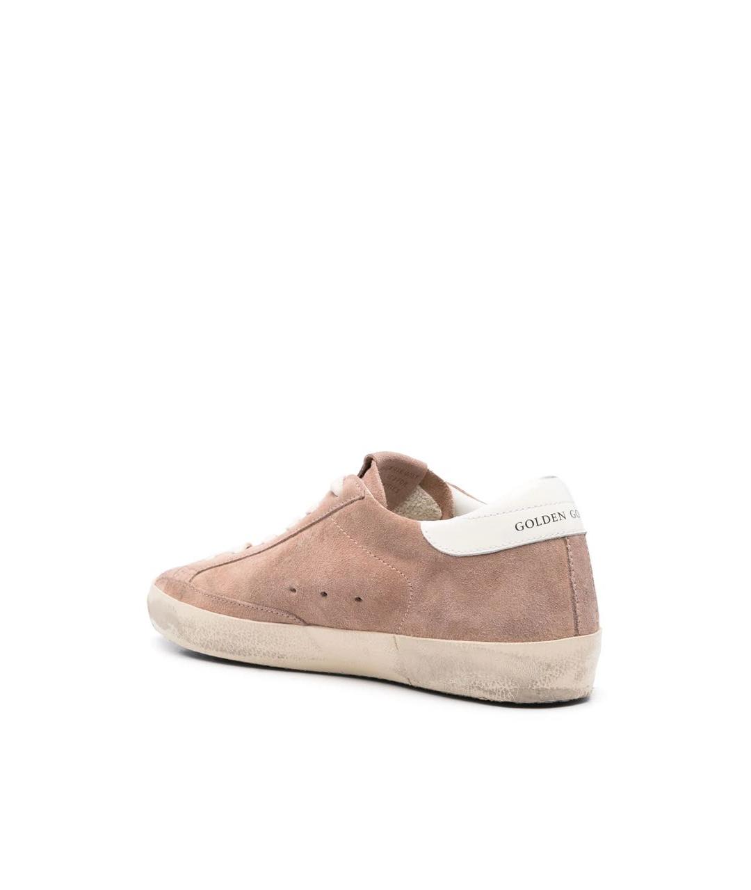 GOLDEN GOOSE DELUXE BRAND Розовые кожаные кеды, фото 4