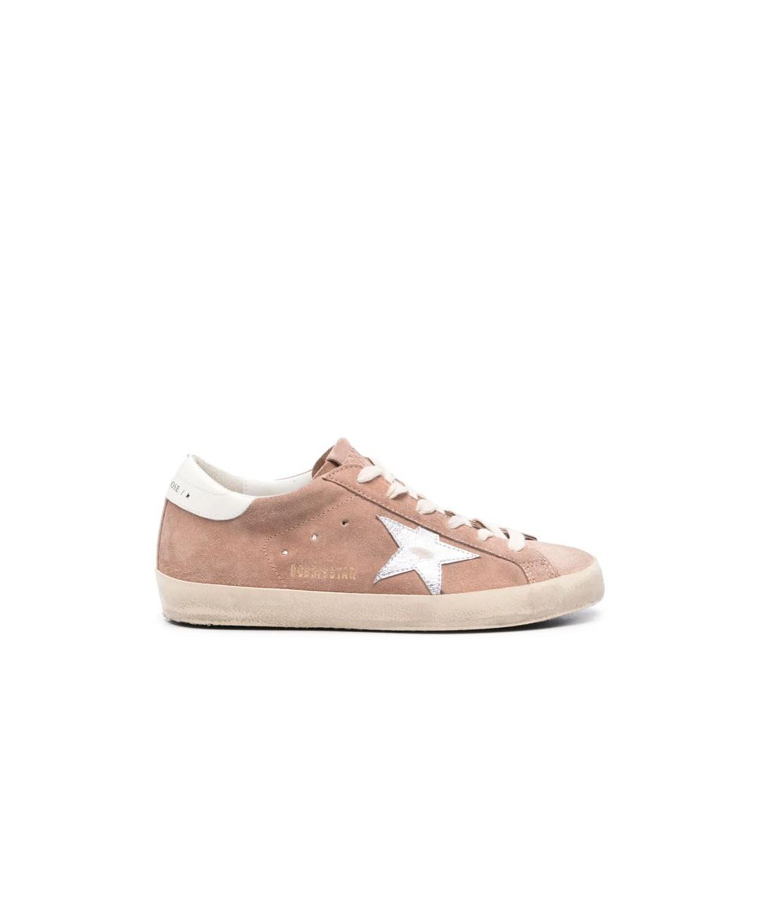 GOLDEN GOOSE DELUXE BRAND Розовые кожаные кеды, фото 8
