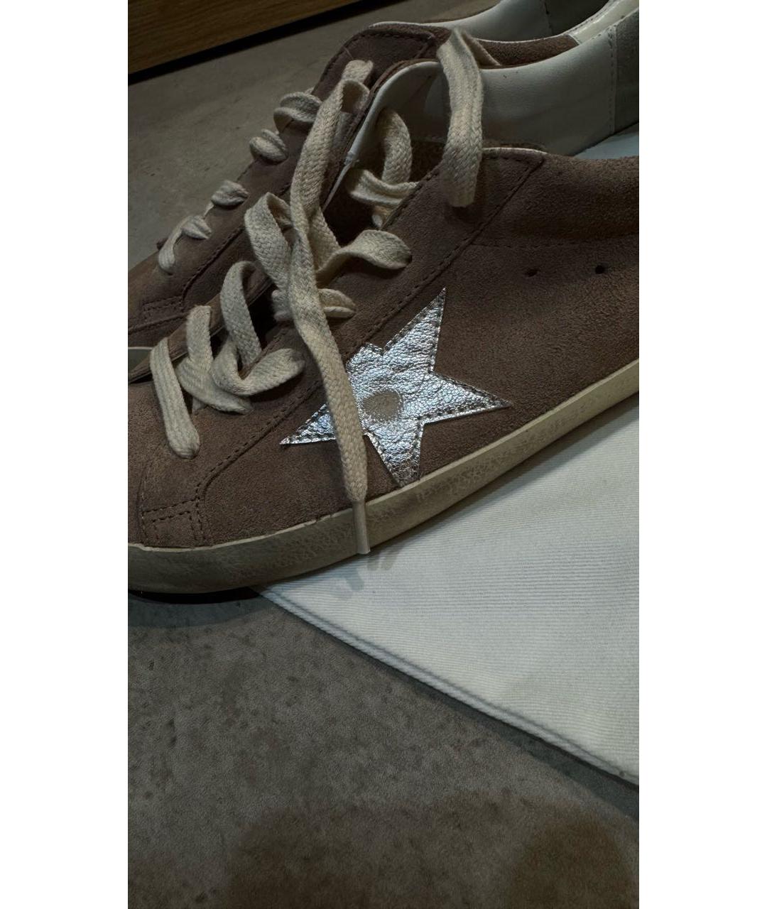 GOLDEN GOOSE DELUXE BRAND Розовые кожаные кеды, фото 7