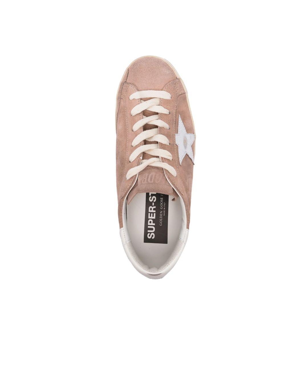 GOLDEN GOOSE DELUXE BRAND Розовые кожаные кеды, фото 3