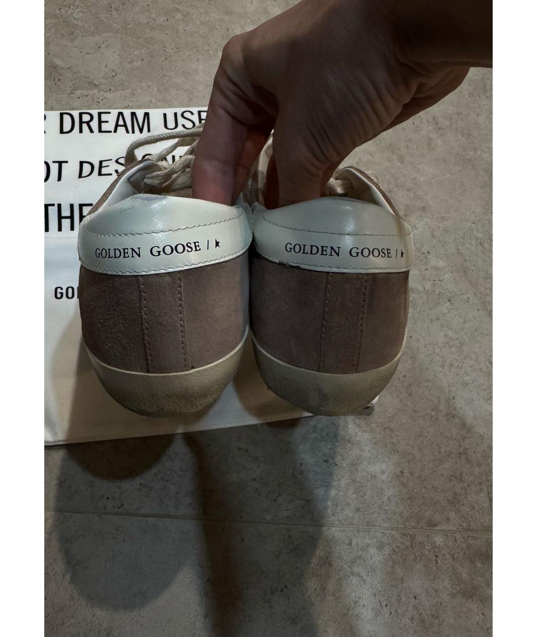 GOLDEN GOOSE DELUXE BRAND Розовые кожаные кеды, фото 5
