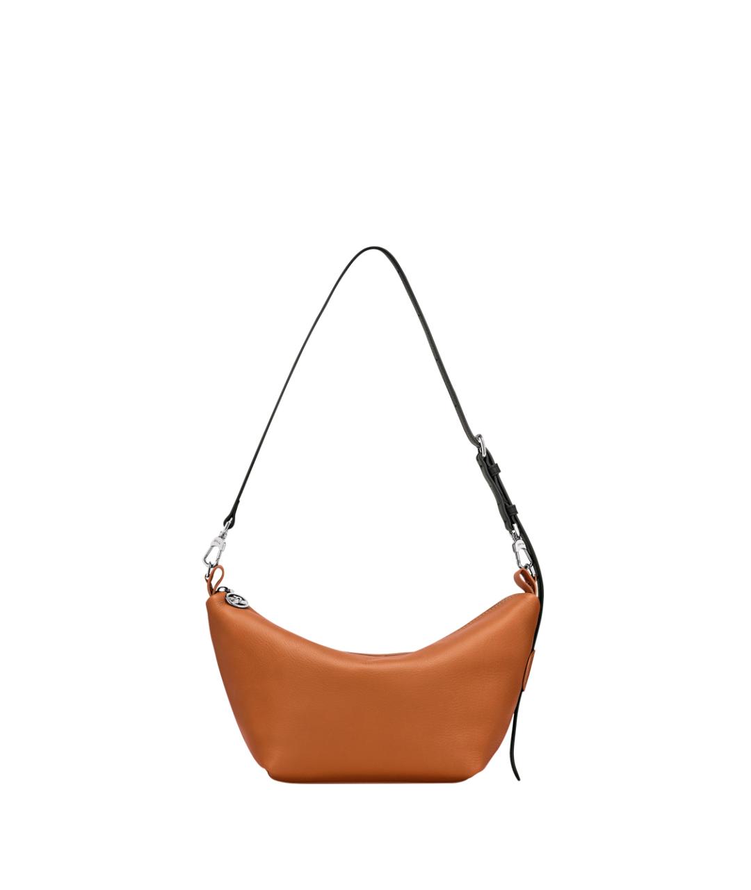 LONGCHAMP Коричневая кожаная сумка через плечо, фото 1