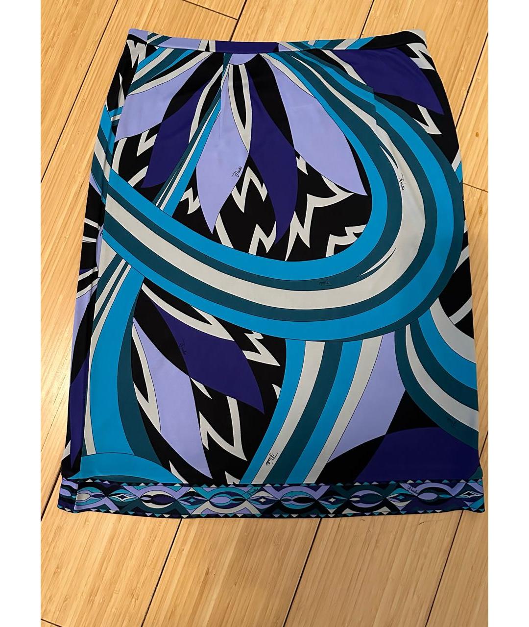 EMILIO PUCCI Мульти вискозная юбка миди, фото 2