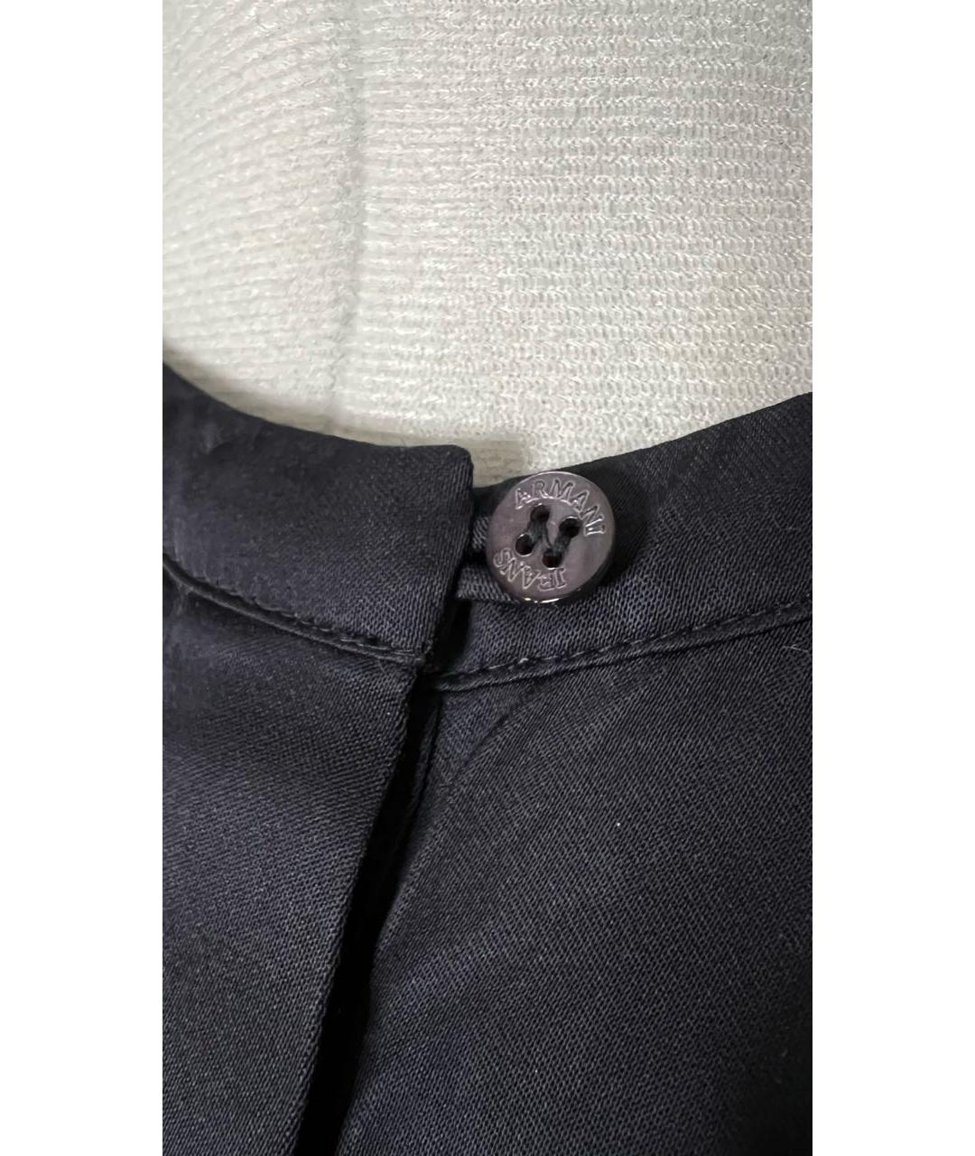 ARMANI JEANS Черная полиэстеровая блузы, фото 5