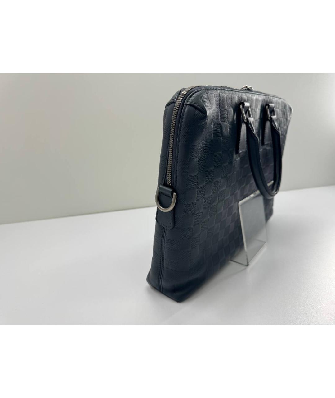 LOUIS VUITTON Зеленый кожаный портфель, фото 8
