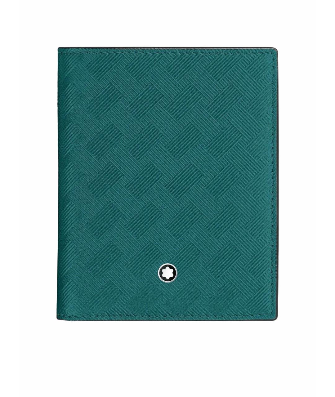 MONTBLANC Синий кожаный кошелек, фото 1