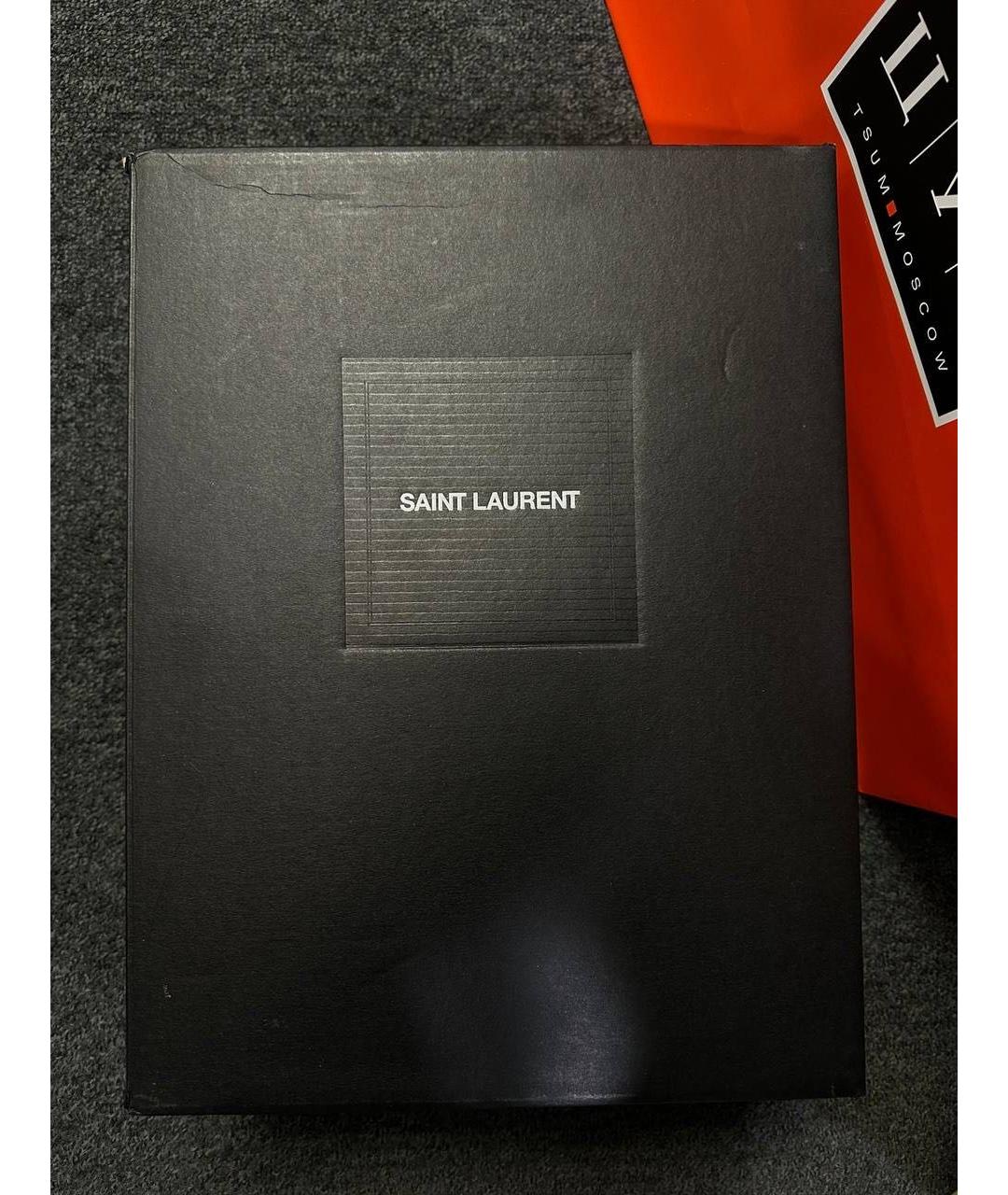 SAINT LAURENT Белые кожаные кеды, фото 3