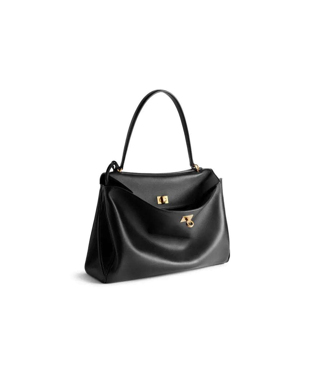 BALENCIAGA Черная кожаная сумка через плечо, фото 3