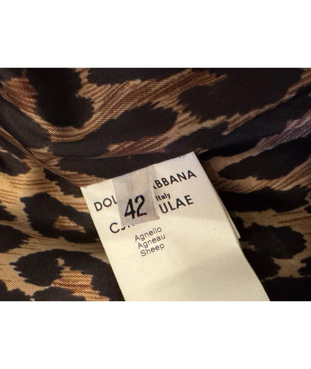 DOLCE&GABBANA Черная кожаная куртка, фото 7