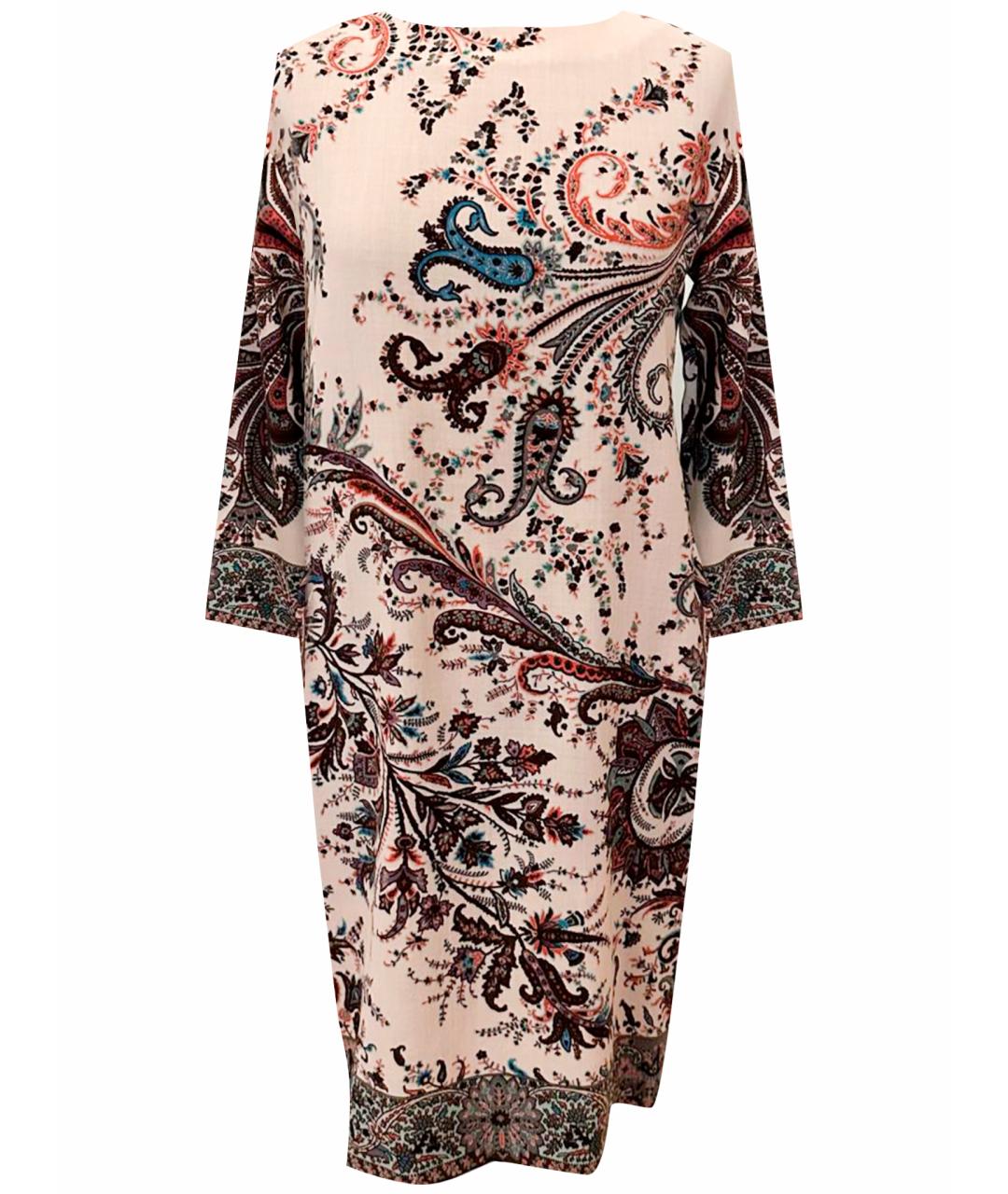 ETRO Бежевое шерстяное повседневное платье, фото 1