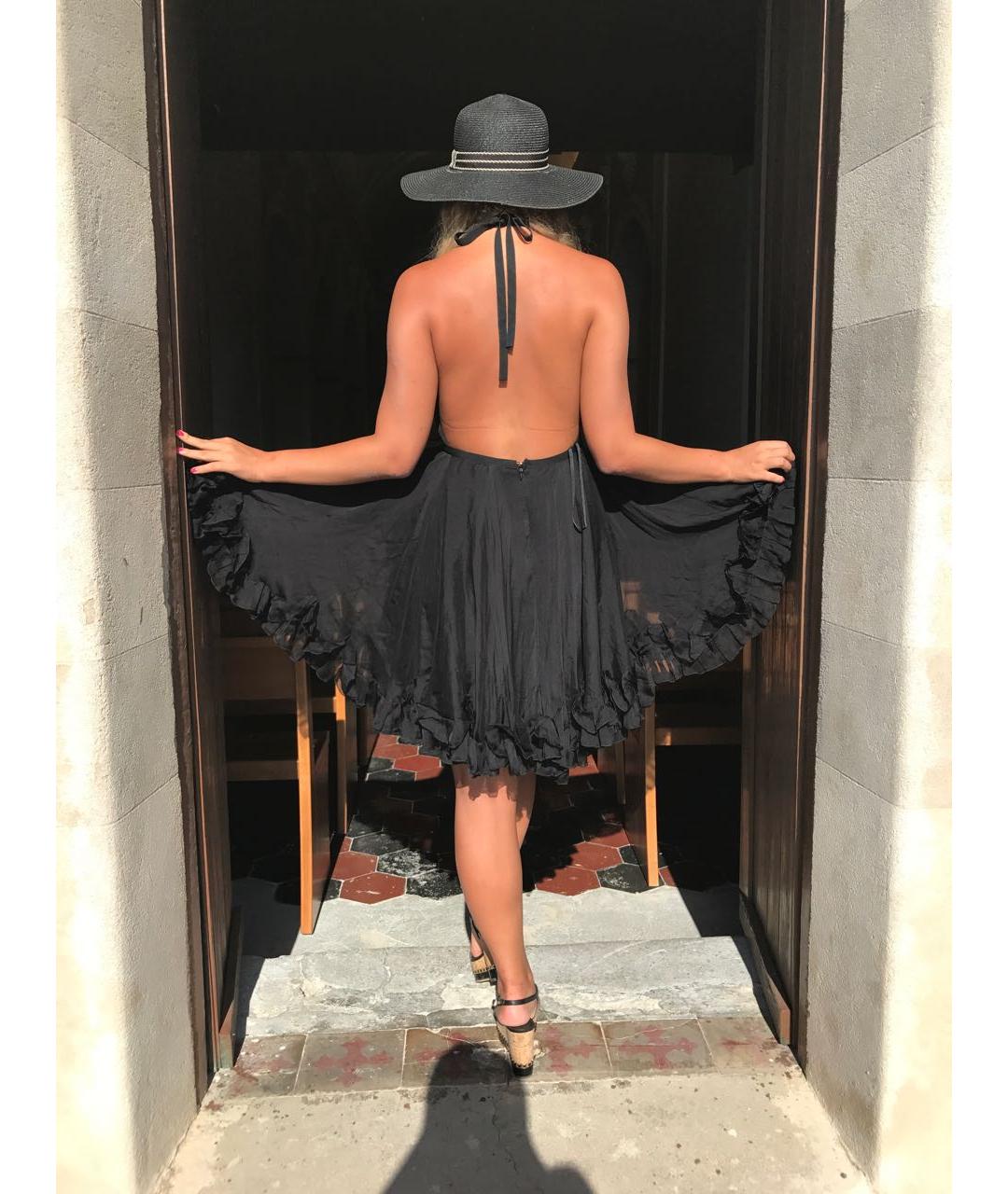 DOLCE&GABBANA Черное шелковое вечернее платье, фото 5
