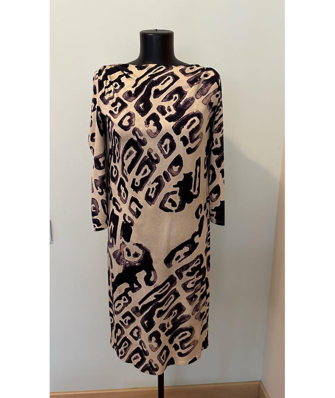 EMILIO PUCCI Бежевое шелковое платье, фото 6