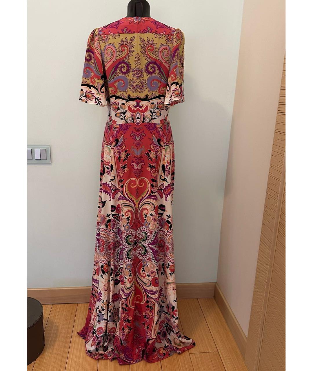ETRO Мульти шелковое вечернее платье, фото 2