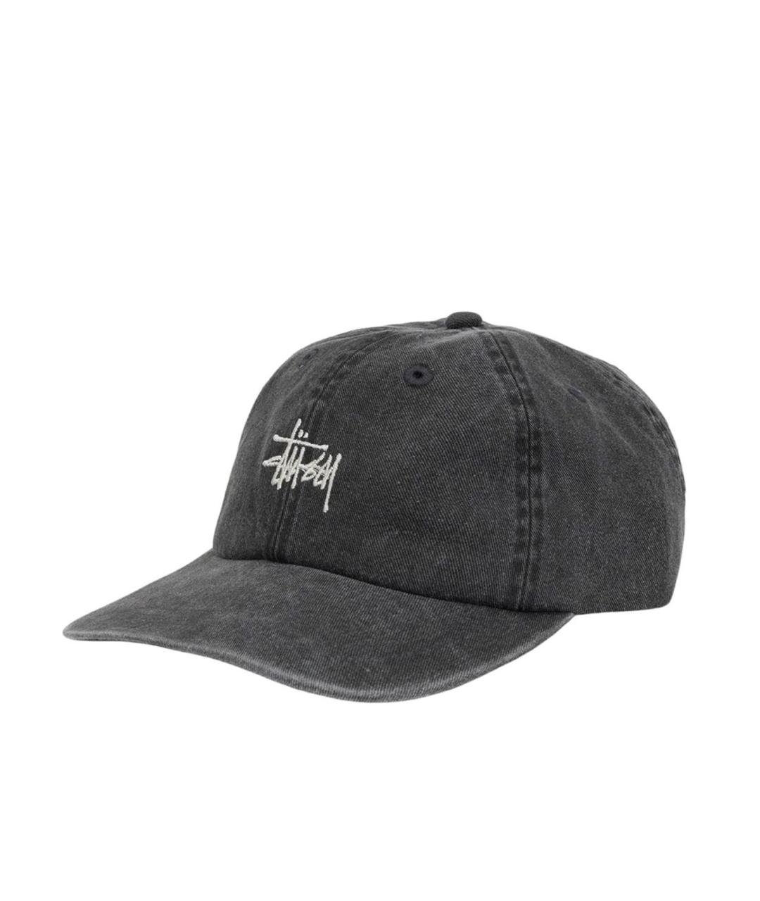 STUSSY Антрацитовая хлопковая кепка/бейсболка, фото 3