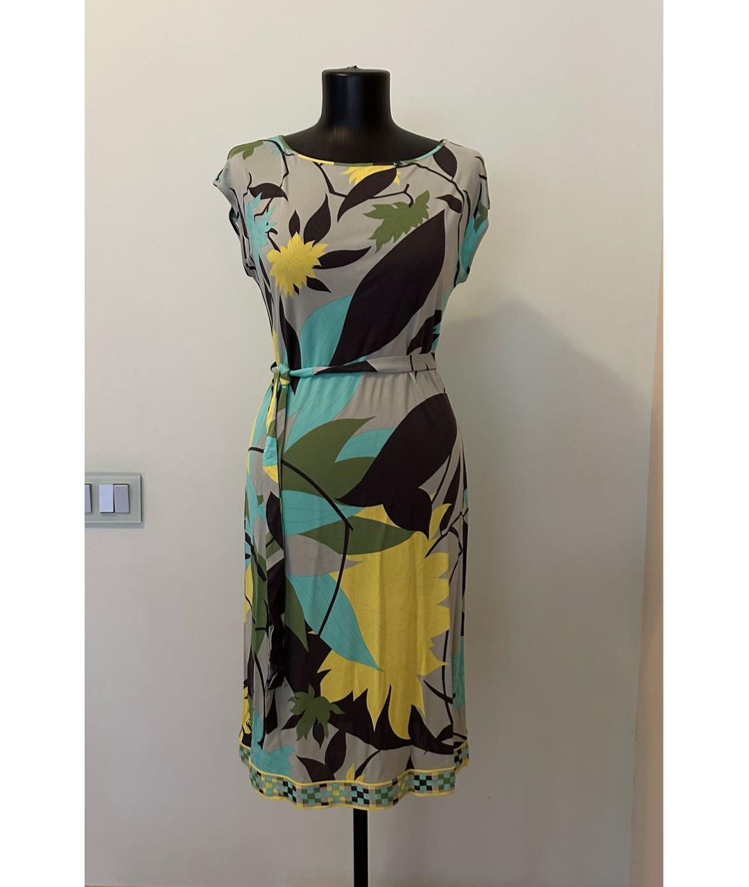 EMILIO PUCCI Зеленые вискозное платье, фото 6