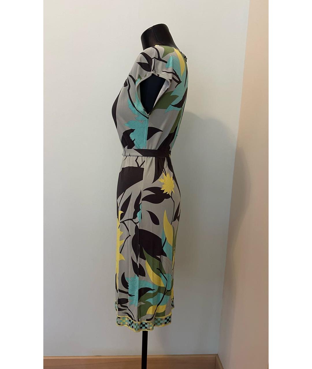 EMILIO PUCCI Зеленые вискозное платье, фото 4