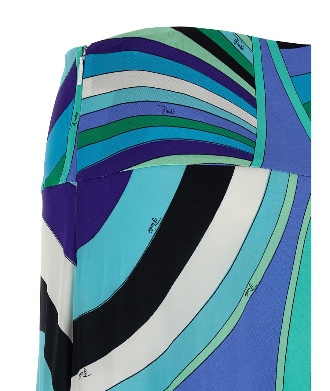 EMILIO PUCCI Мульти вискозная юбка макси, фото 4