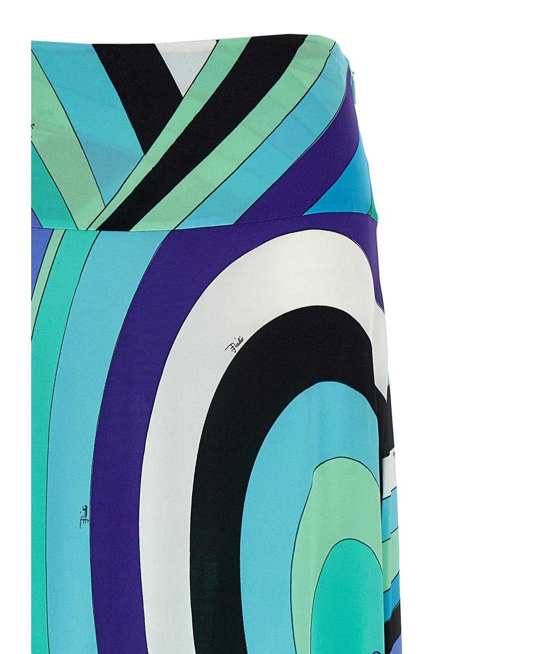 EMILIO PUCCI Мульти вискозная юбка макси, фото 3