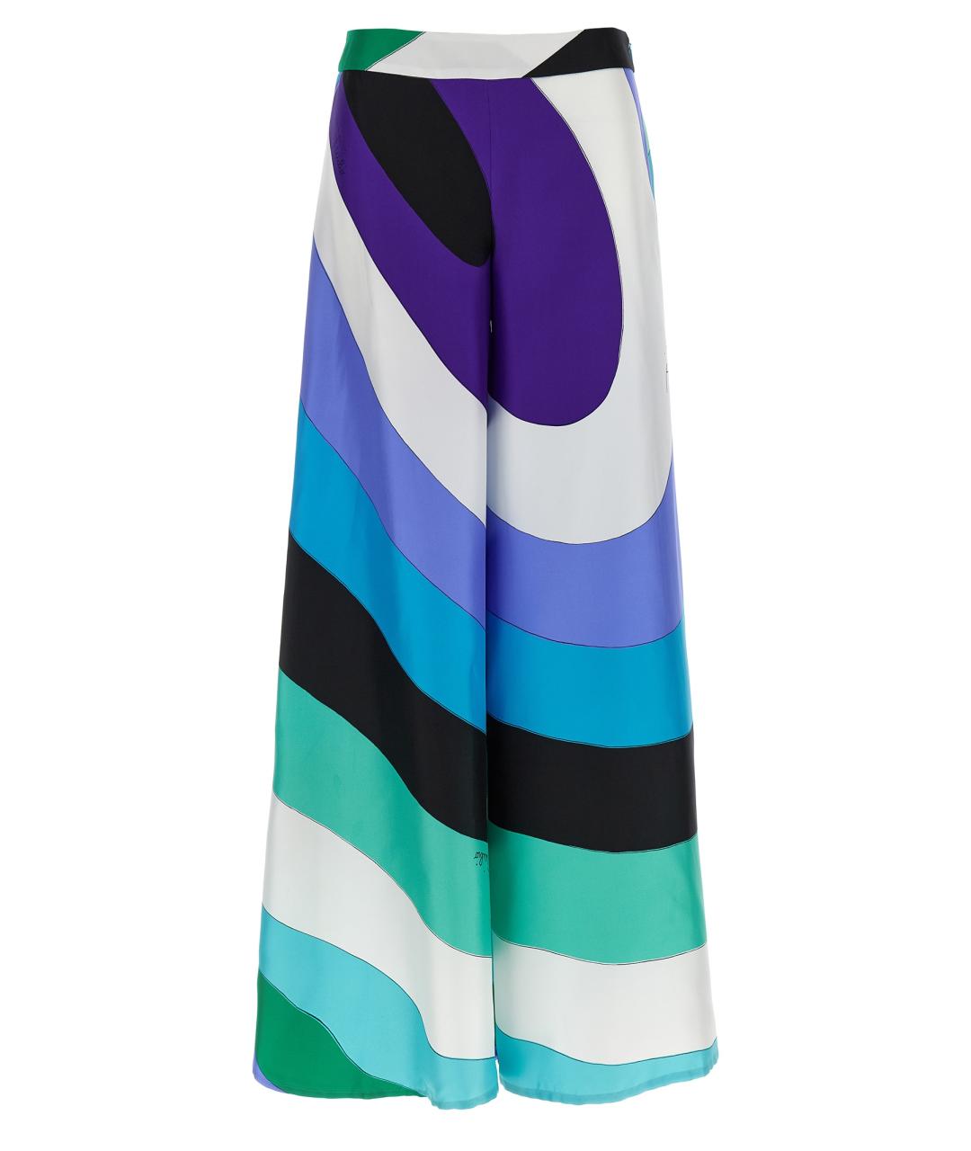 EMILIO PUCCI Мульти шелковые брюки широкие, фото 1