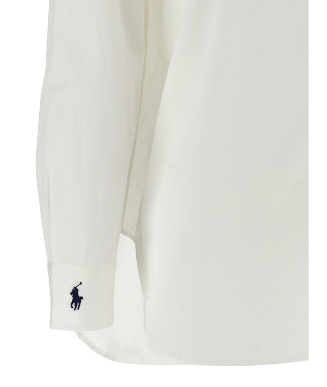 POLO RALPH LAUREN Белая хлопковая рубашка, фото 4