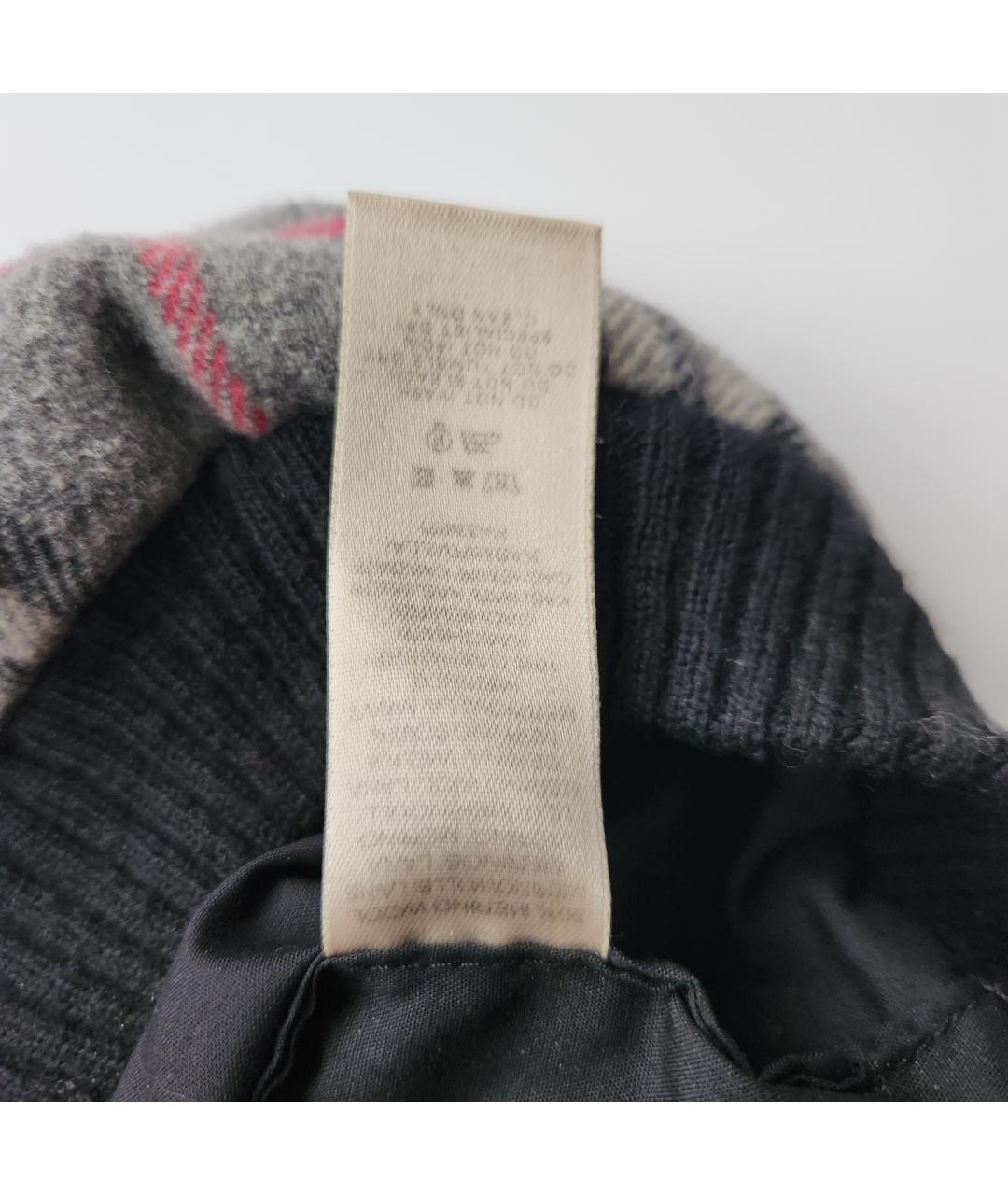 BURBERRY Серая шерстяная шапка, фото 7