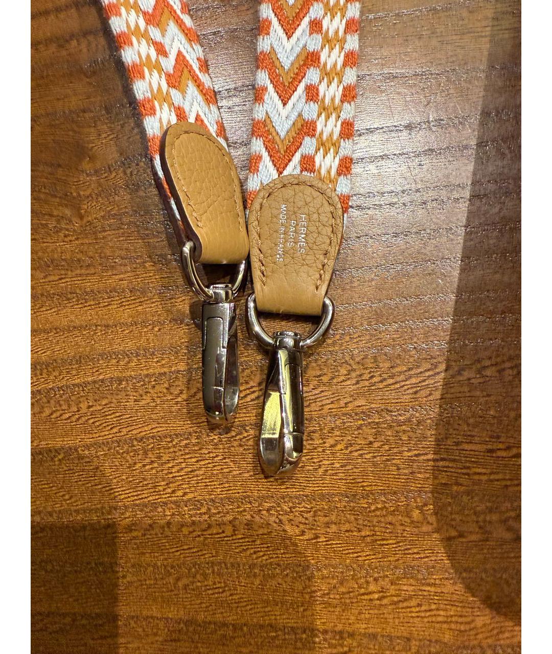 HERMES Коричневая кожаная поясная сумка, фото 6