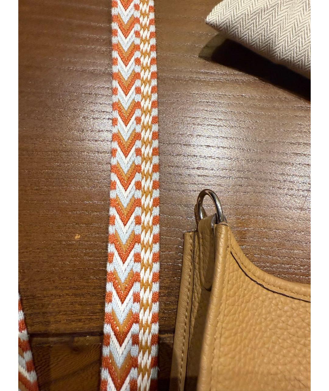 HERMES Коричневая кожаная поясная сумка, фото 2