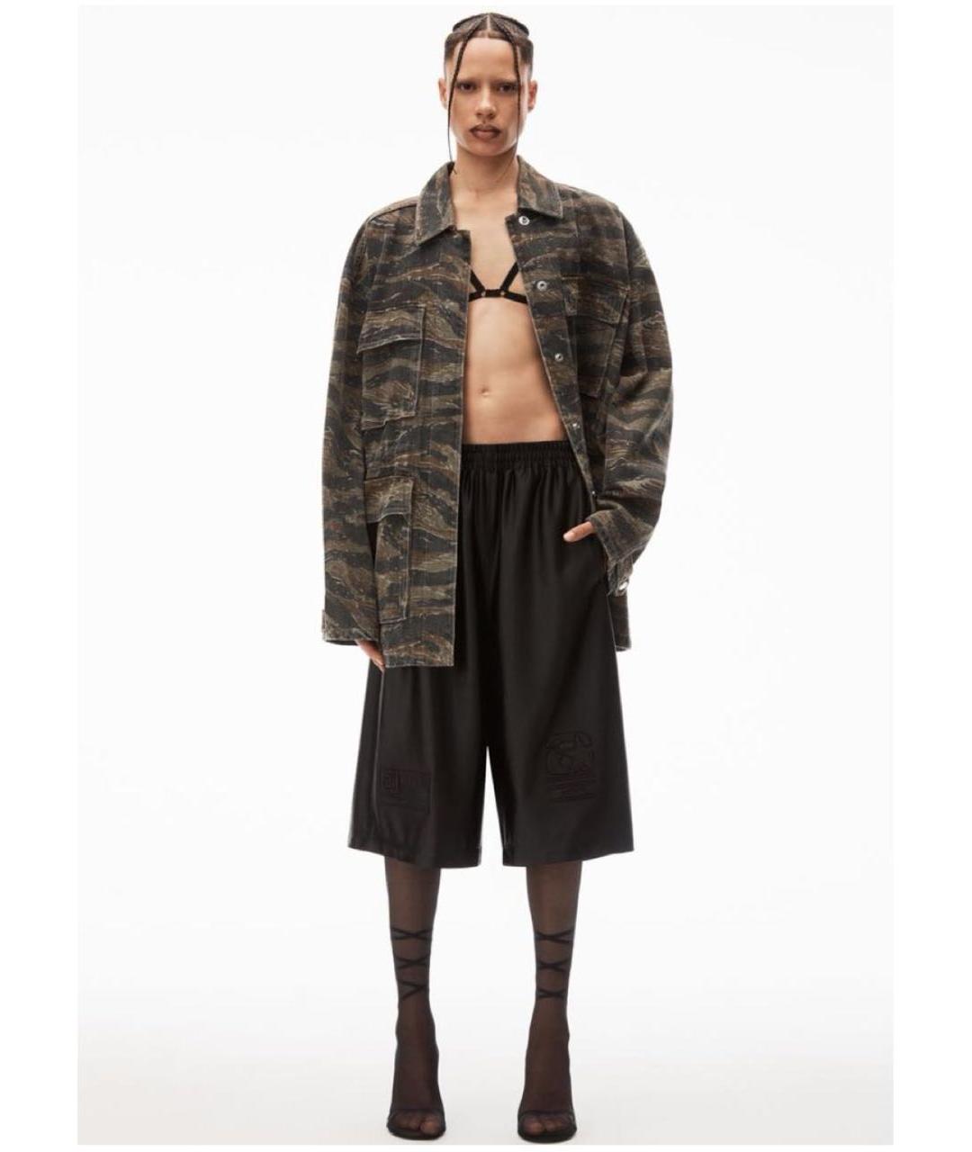 ALEXANDER WANG Хаки хлопковая куртка, фото 3