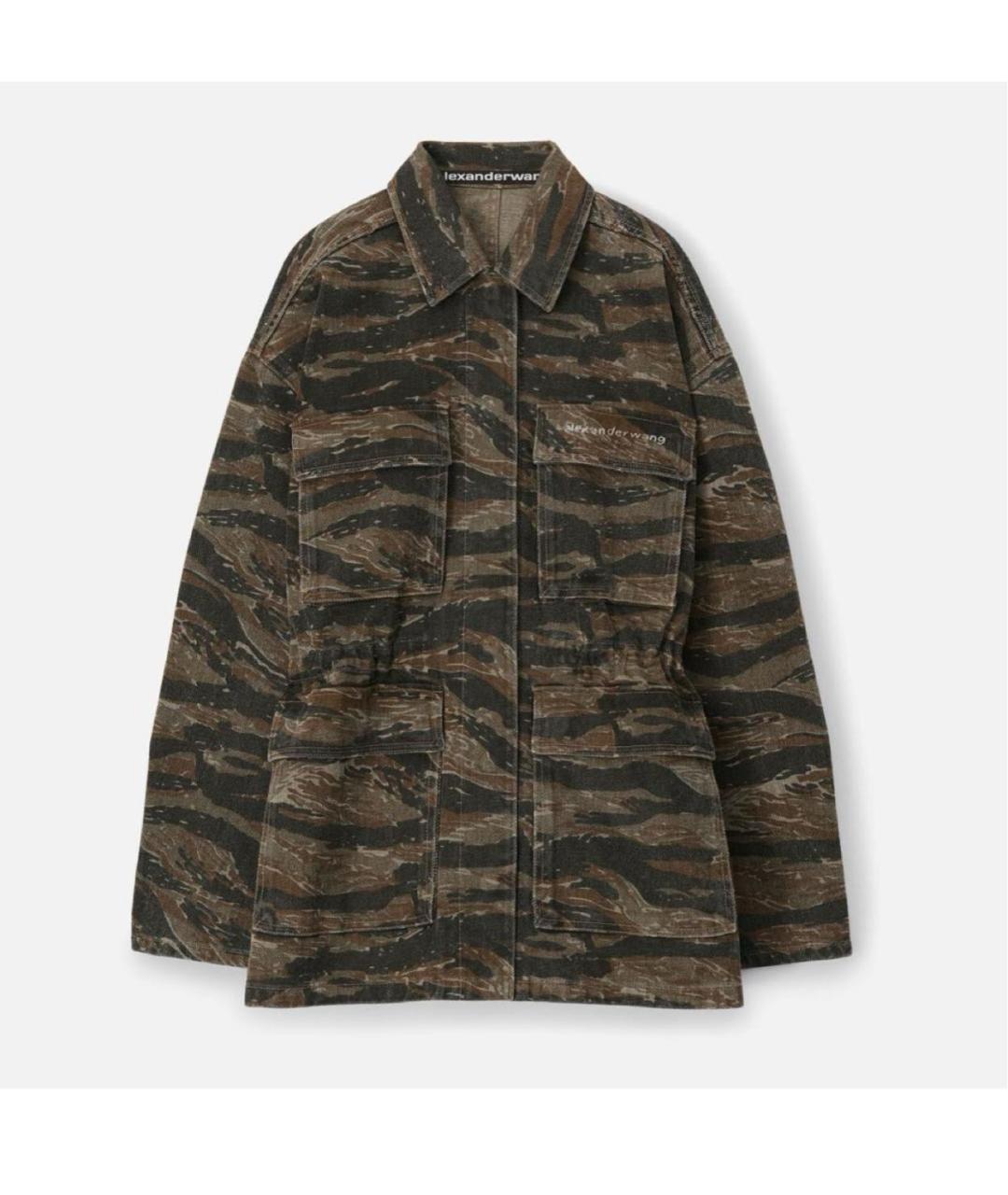 ALEXANDER WANG Хаки хлопковая куртка, фото 4
