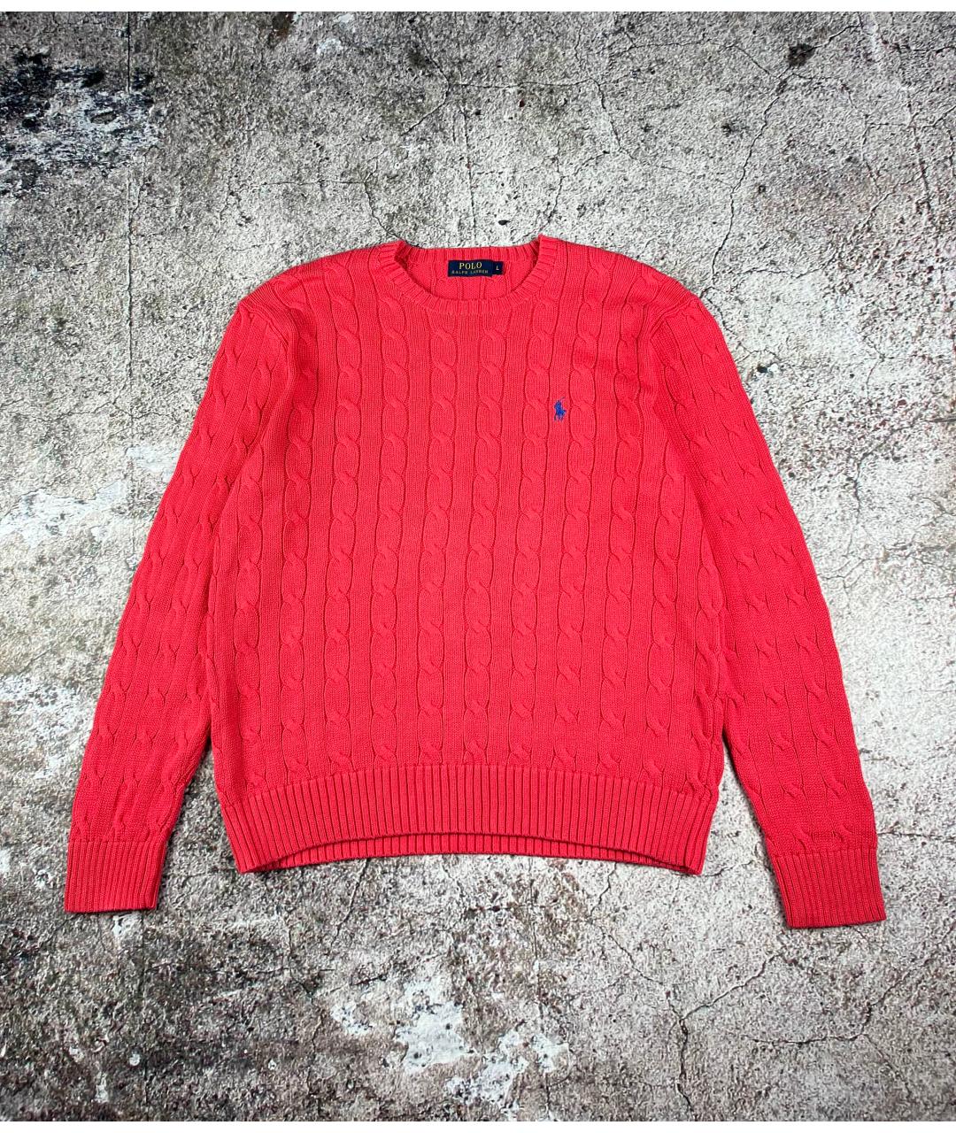 POLO RALPH LAUREN Красный хлопковый джемпер / свитер, фото 6