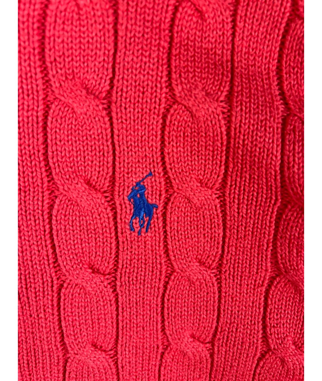 POLO RALPH LAUREN Красный хлопковый джемпер / свитер, фото 3