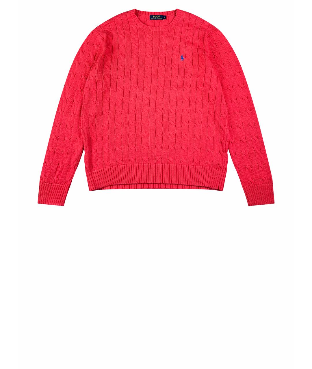 POLO RALPH LAUREN Красный хлопковый джемпер / свитер, фото 1