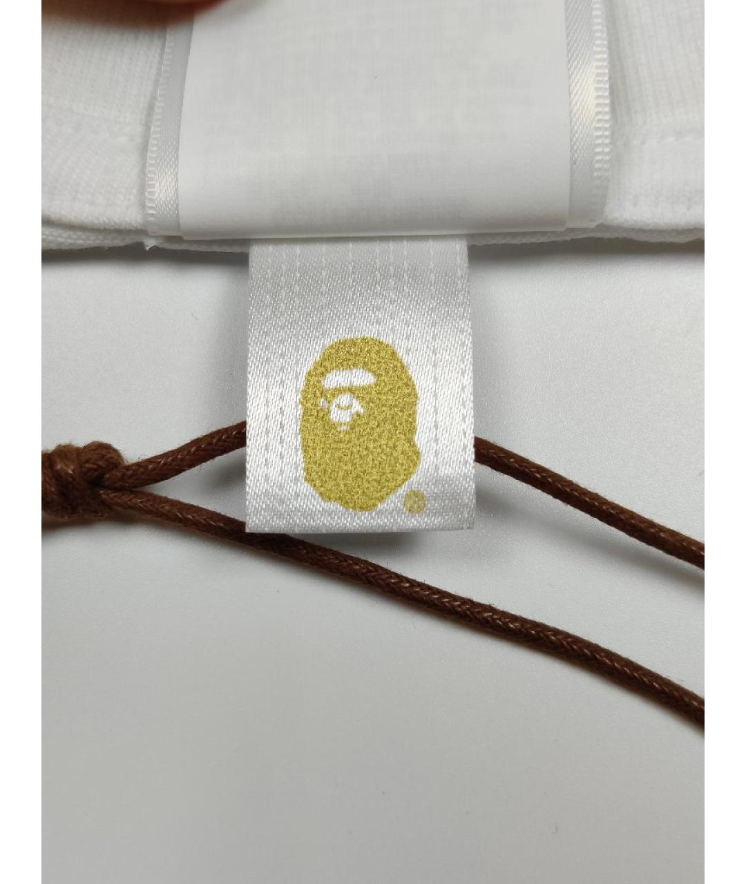 A BATHING APE Белая хлопковая футболка, фото 5