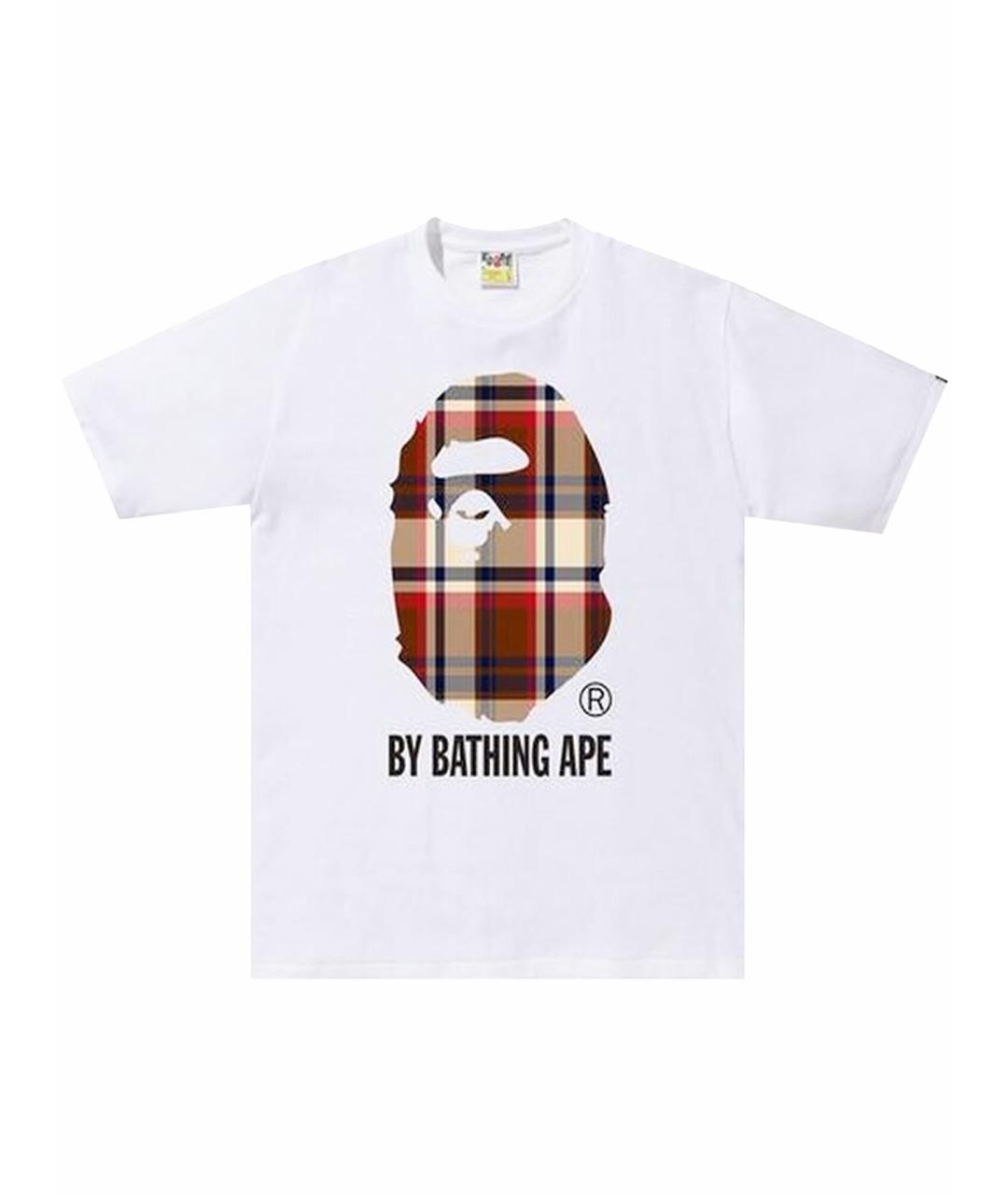 A BATHING APE Белая хлопковая футболка, фото 1