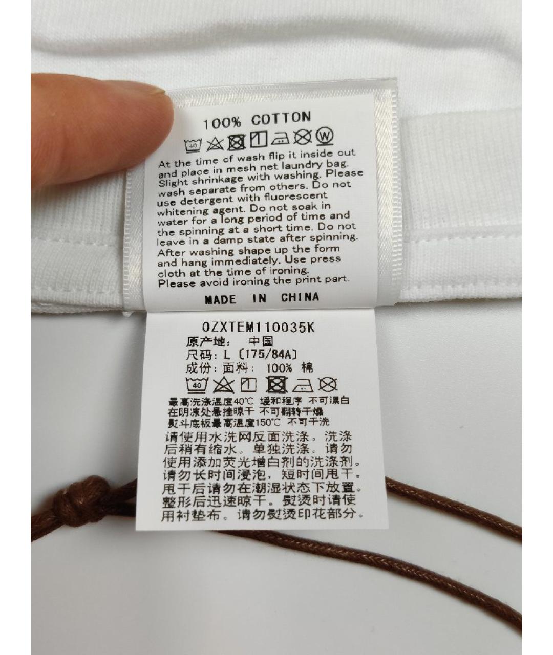 A BATHING APE Белая хлопковая футболка, фото 4