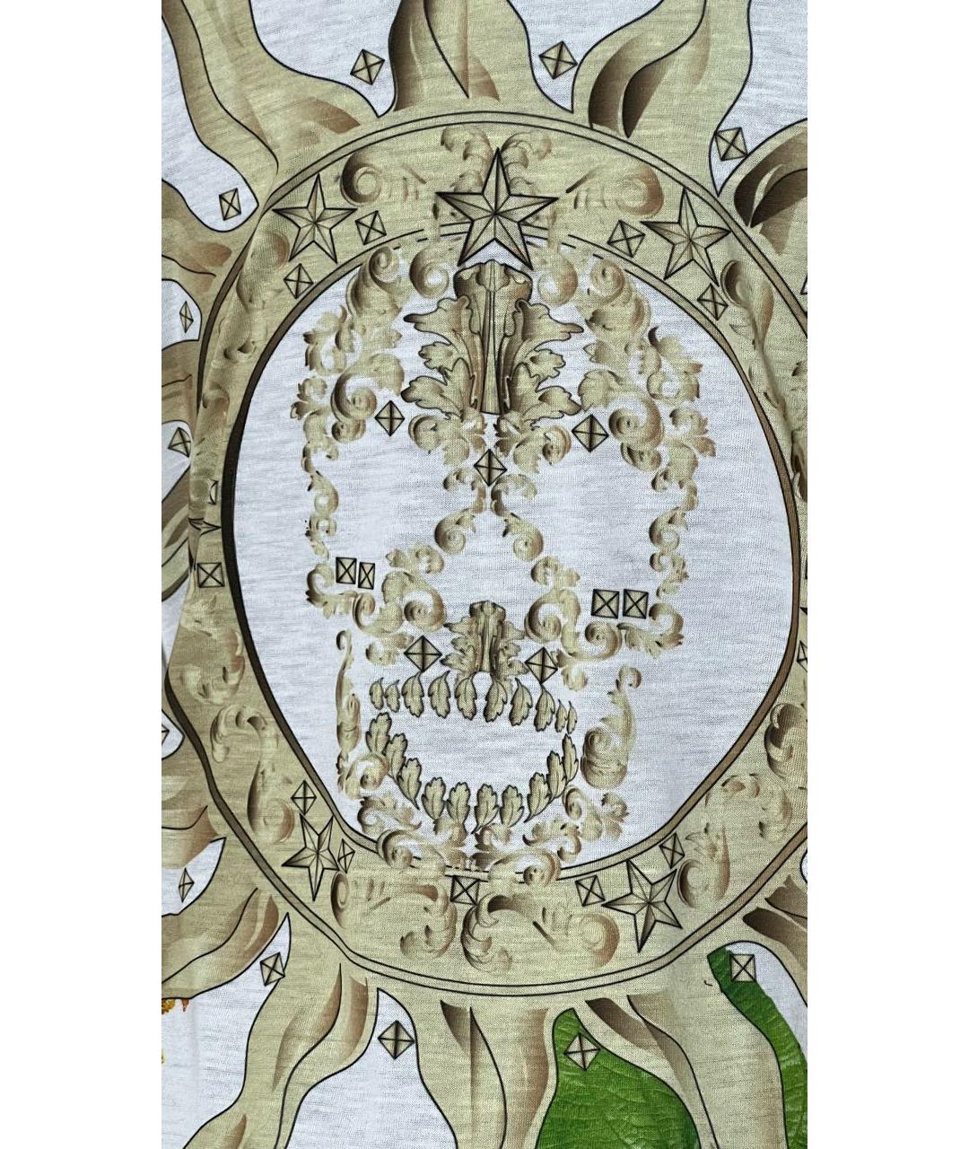 PHILIPP PLEIN Белая полиэстеровая футболка, фото 4