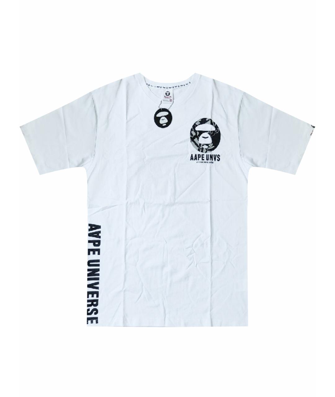 A BATHING APE Белая хлопковая футболка, фото 1