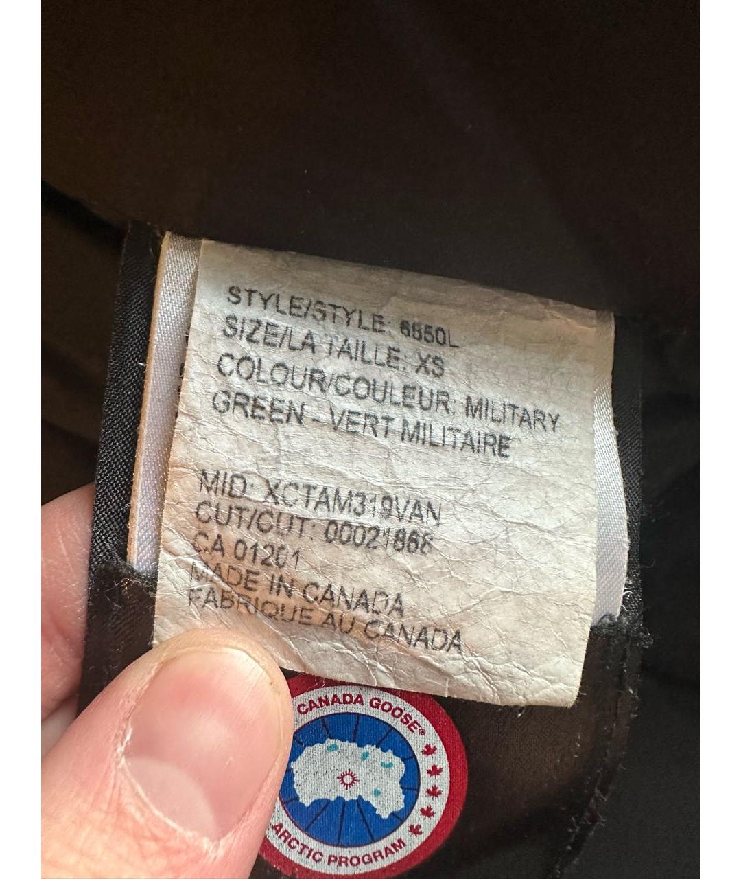 CANADA GOOSE Хаки парка, фото 8