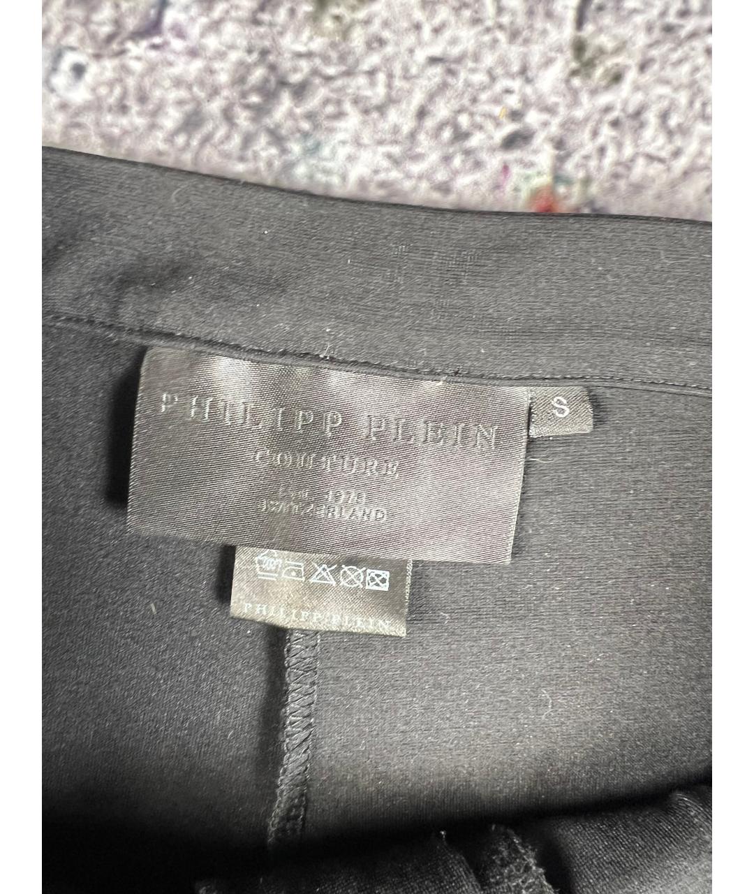 PHILIPP PLEIN Черные брюки узкие, фото 4