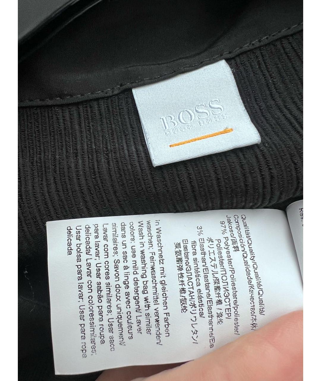 HUGO BOSS Черная рубашка, фото 4