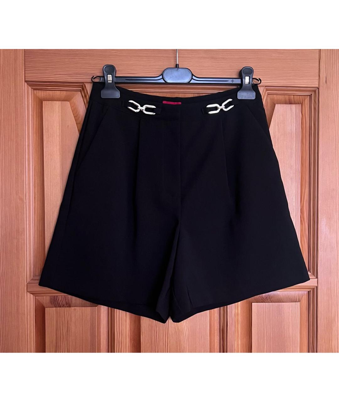 HUGO BOSS Черные шерстяные шорты, фото 5