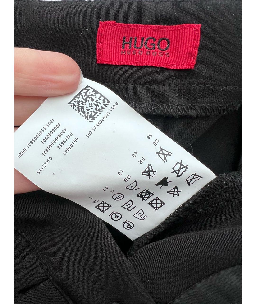 HUGO BOSS Черные шерстяные шорты, фото 3