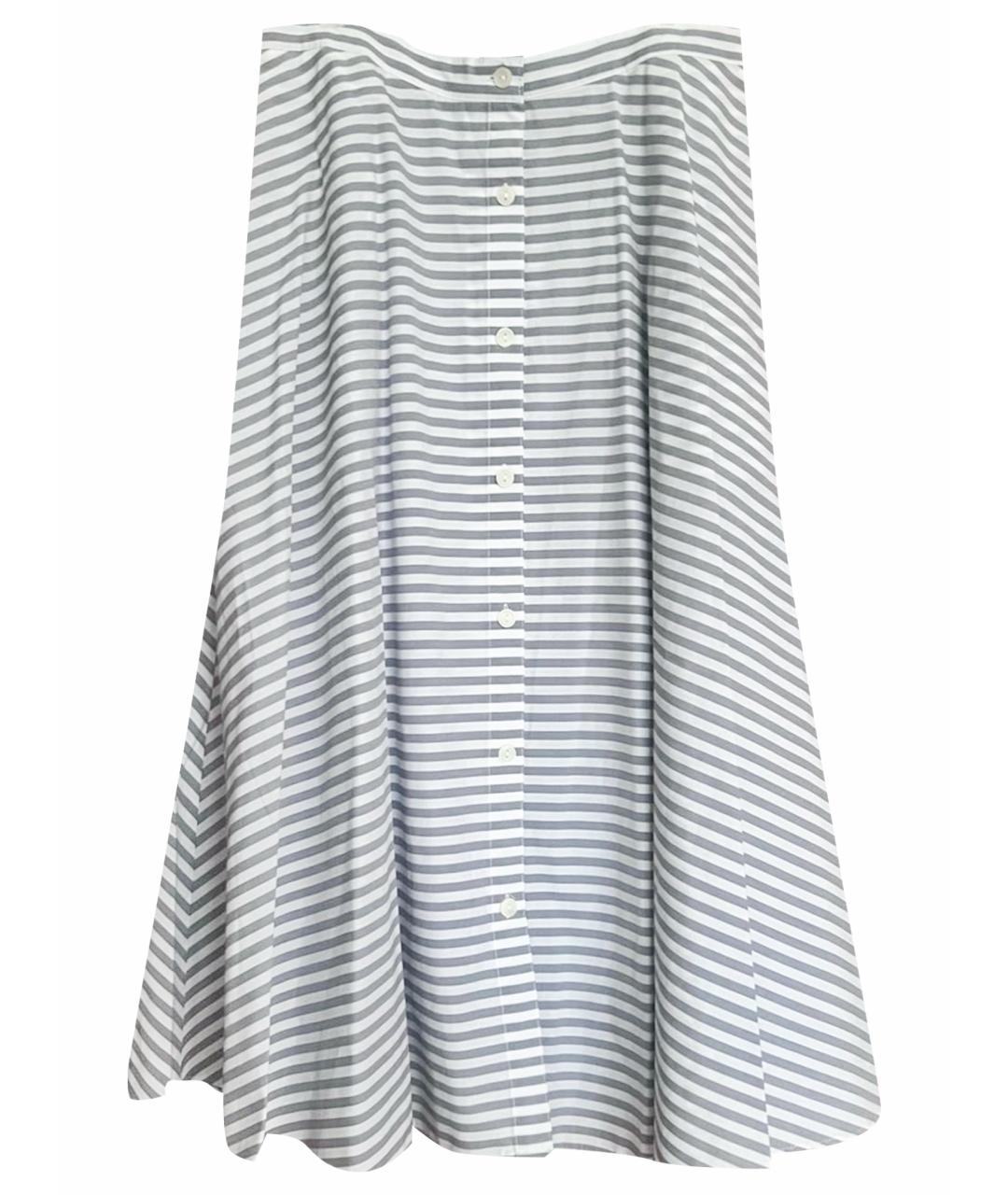 HUGO BOSS Белая хлопковая юбка миди, фото 1