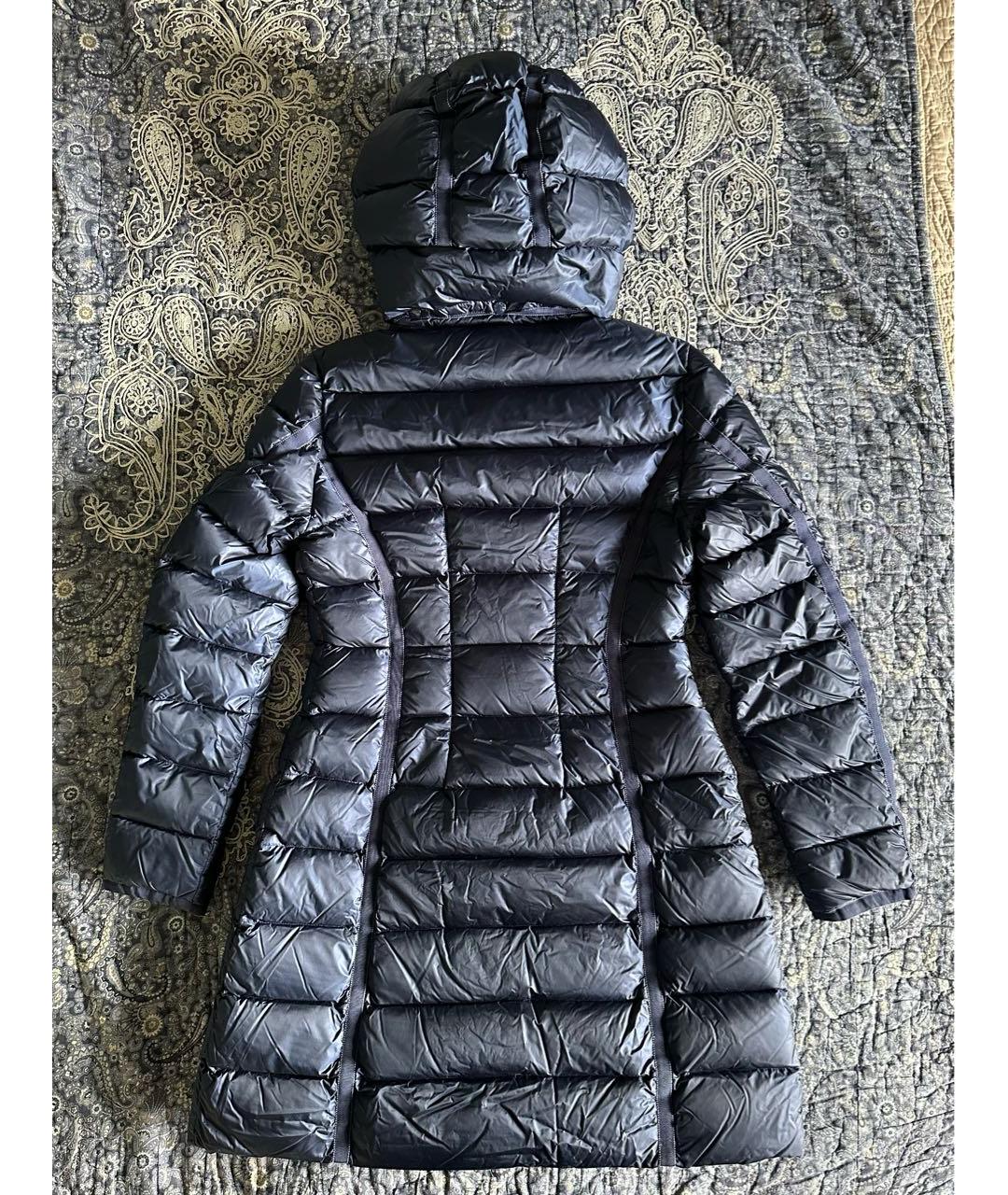 MONCLER Синий полиамидовый пуховик, фото 2