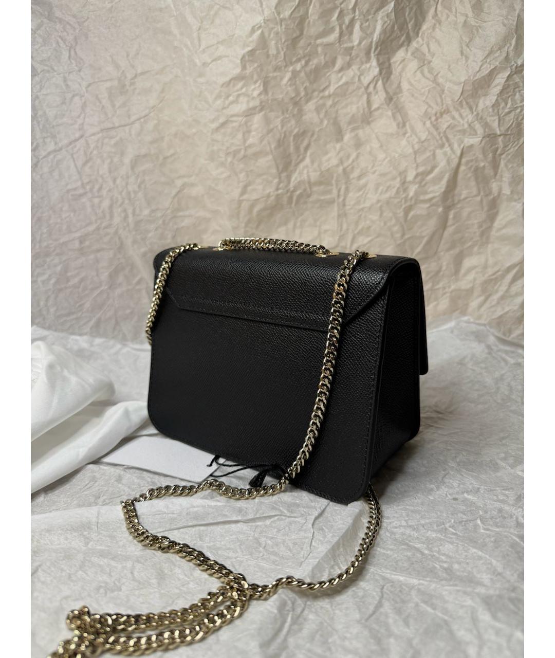 FURLA Черная кожаная сумка через плечо, фото 2