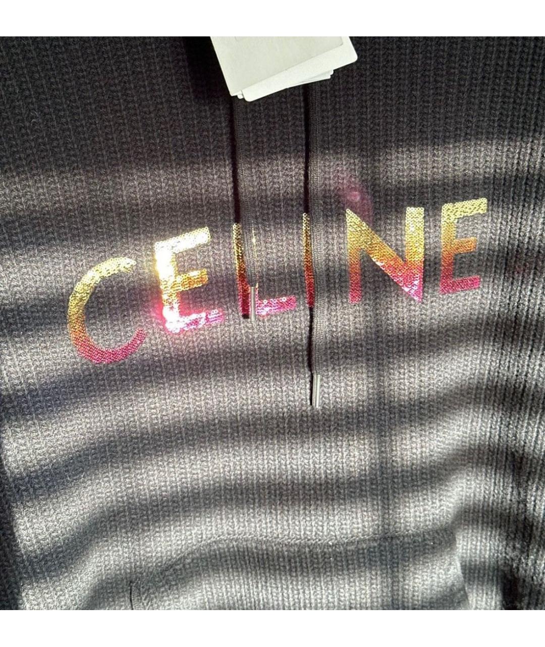CELINE Черный шерстяной джемпер / свитер, фото 2