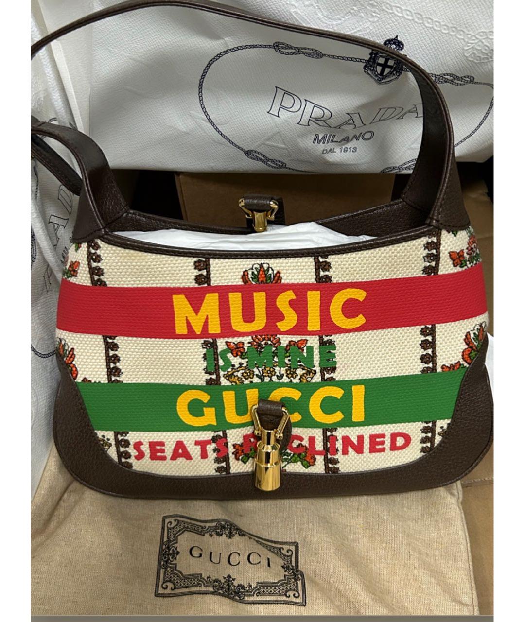 GUCCI Мульти кожаная сумка с короткими ручками, фото 6
