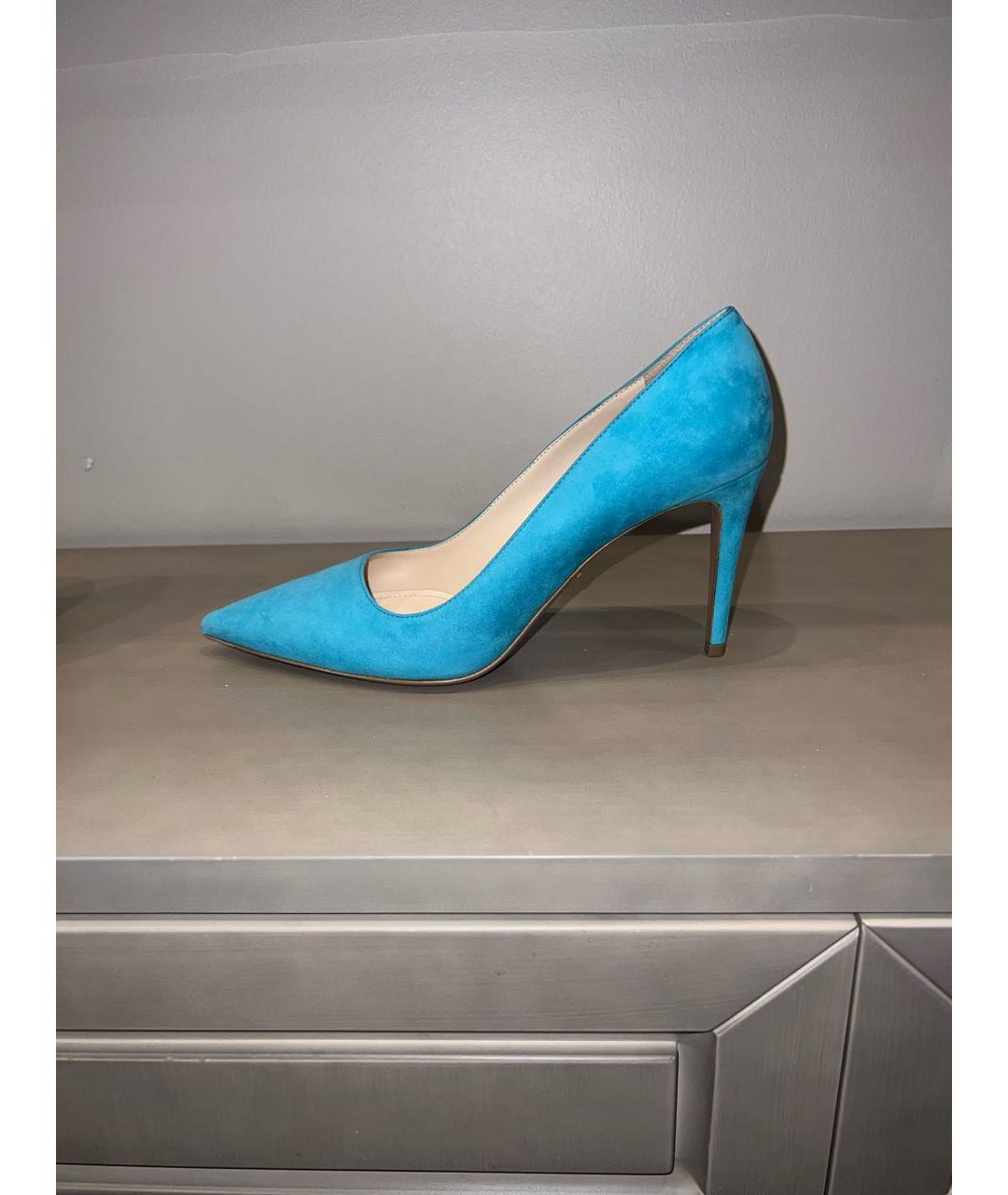 PRADA Бирюзовые замшевые туфли, фото 6